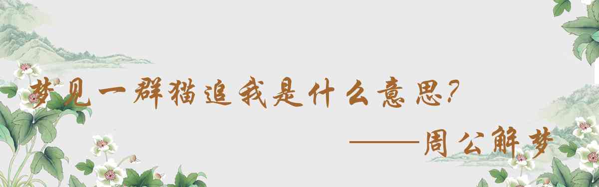 周公解夢,夢見一羣貓追我是什麼意思，夢到一羣貓追我好不好