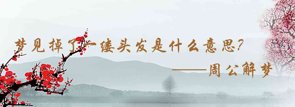 周公解夢,夢見掉了一縷頭髮是什麼意思,夢到掉了一縷頭髮好不好