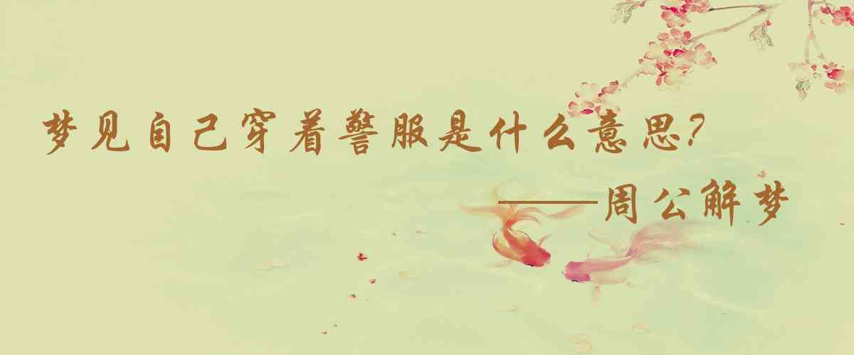 周公解夢,夢見自己穿着警服是什麼意思，夢到自己穿着警服好不好