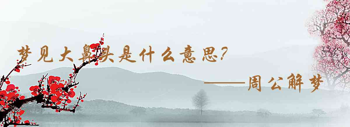 周公解夢,夢見大鼻頭是什麼意思，夢到大鼻頭好不好