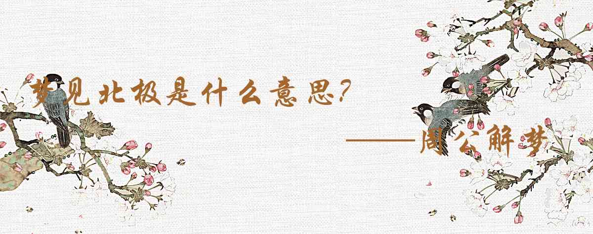 周公解夢,夢見北極是什麼意思，夢到北極好不好